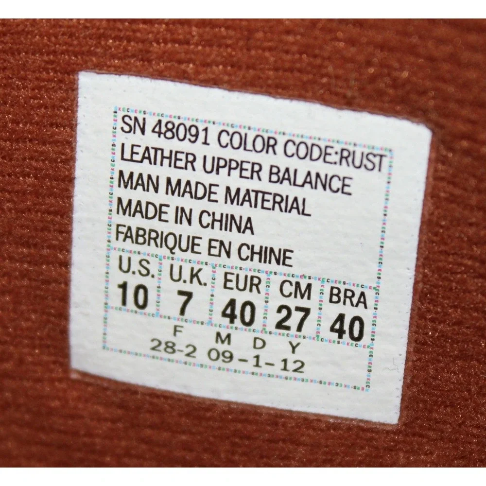 women's Skechers SKCH+3 hidden wedge suede boots Sz 10 rust fringe 48091